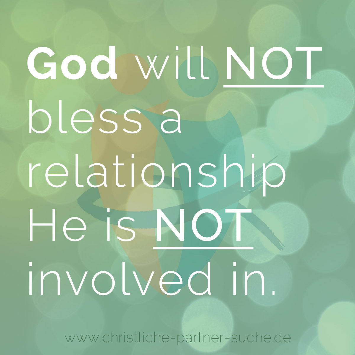 God will NOT bless a relationship