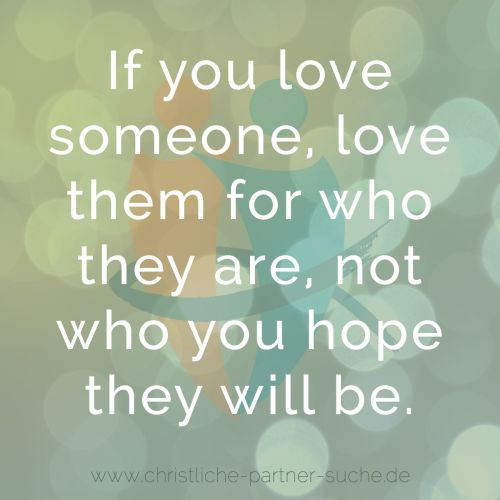 If you love someone