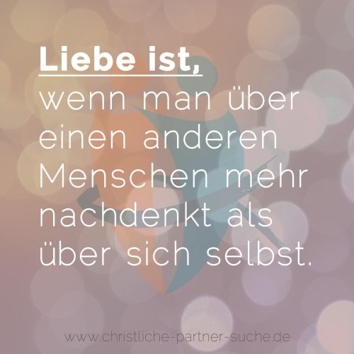 Liebe ist, wenn man